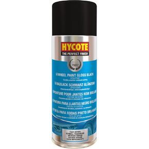 Fast Drying Aerosol, Wheel Black Spray Paint, Gloss Black Wheel Paint for Rims, 13.5 Oz