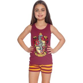 Harry Potter All House Crest Cotton Tank Top Pajama Short Set by Intimo
