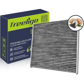 CF11819 Cabin Air Filter, Replacement for Sonata 2011-2015 Optima 2011-2015 Equinox 2010-2017 Santa Fe(Sport/XL) 2012-2018 Terrain 2010-2017 Azera Vue, w/Upgraded Coconut Shell Activated Carbon