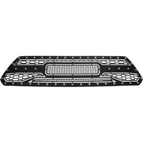 APS Compatible with Toyota Tacoma 2012-2015 Main Upper Stainless Steel Black Mesh Front Grill Grille Insert RE-T76971H