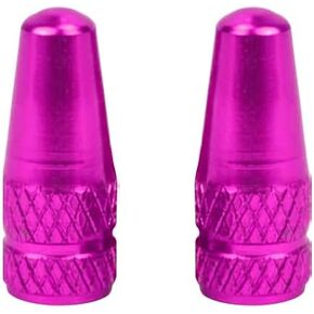Gold Metal Presta Tire Valve Dust Caps (2 Pack) for Bicycles and Motorcycles | Not for Cars | Anodised Alloy | Screw-On