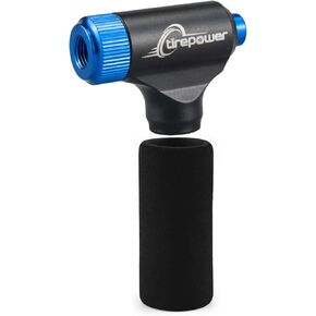 Co2 Bike Tire Inflator, Quick & Easy,Presta & Schrader Valve Compatible,Co2 Bike Pump for Road & Mountain Bikes,Insulated Sleeve - No Co2 Cartridges Included
