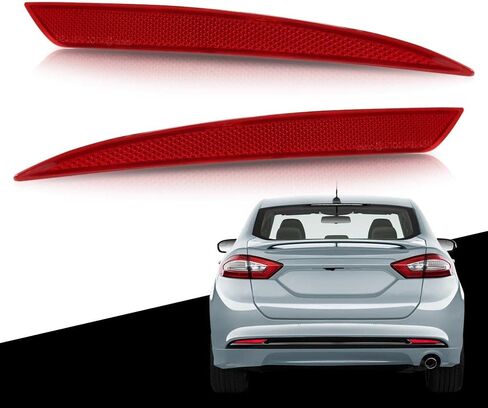 G-PLUS Rear Bumper Reflector Tail Brake Stop Lamp Driver and Passenger Side Compatible with Toyota RAV4 2006-2012 TO2831102, TO2830102 Red in Kuwait