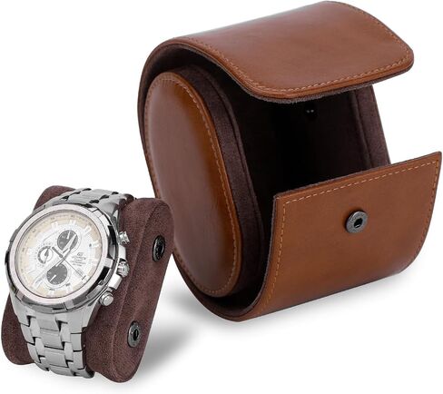 2 Watch Travel Case, Leather Watch Roll Organizer, Portable Watch Box for Storage or Display, Jewelry Gift Box for Men Women Birthday Anniversary Christmas in Saudi Arabia