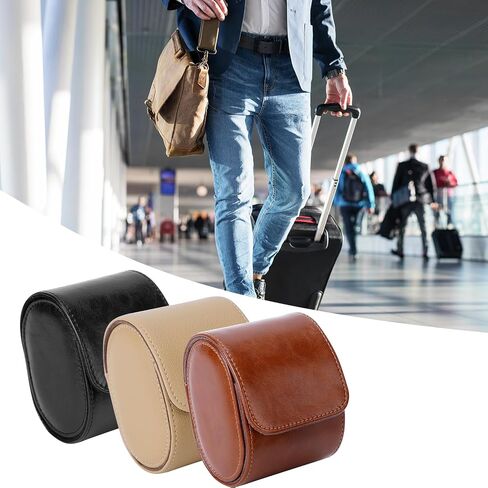 2 Watch Travel Case, Leather Watch Roll Organizer, Portable Watch Box for Storage or Display, Jewelry Gift Box for Men Women Birthday Anniversary Christmas in Saudi Arabia