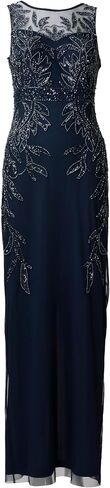 Adrianna Papell Women's Beaded Column Long Dress in Saudi Arabia