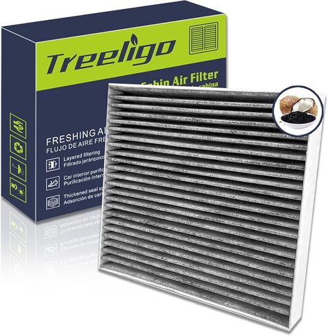 CF11819 Cabin Air Filter, Replacement for Sonata 2011-2015 Optima 2011-2015 Equinox 2010-2017 Santa Fe(Sport/XL) 2012-2018 Terrain 2010-2017 Azera Vue, w/Upgraded Coconut Shell Activated Carbon in Saudi Arabia