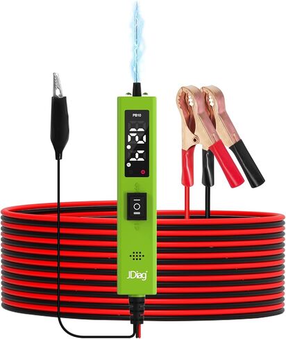 JDIAG PB60 Power Circuit Probe Tester with Battery, Multimeter, Oscilloscope, Fuel Injector Test, Voltage Tester 0-80V, Electrical Circuit Tester Kit with 33FT Cable, Supports 8-32V Car in Saudi Arabia