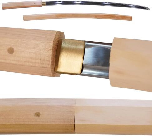 Japanese Samurai Katana Sword, 1060 High Carbon Steel Traditional Handmade, Blue Flame Full Tang, High-Performance/Razor-Sharp, Gifts for Men/Boys in Saudi Arabia
