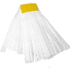 KLEEN HANDLER Mop Head Replacement 3-Pack Hydrophobic Industrial Mop for Oils and Spills – Heavy-Duty Mop for Industrial, Commercial, Janitorial Cleaning – Non-Woven Oil-Absorbent Material