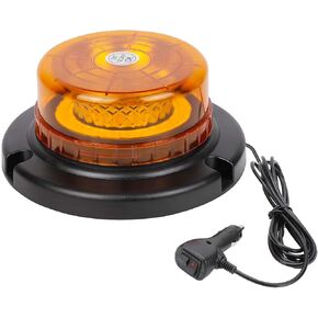 أضواء منارة LED 12 فولت - 24 فولت ضوء تحذير ستروب كهرماني، 48 مصباح LED على السطح وامض أضواء الطوارئ مع مغناطيسي للسيارات والشاحنات والمركبات in Kuwait