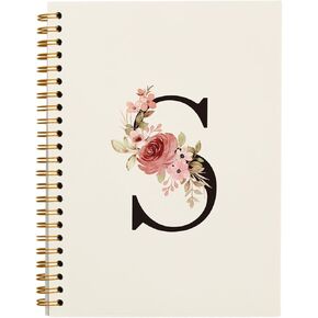 Initial Letter M Notebook - Personalized Notebook, Monogram Gifts, Hardcover Spiral Notebook 5.5 x 8.3