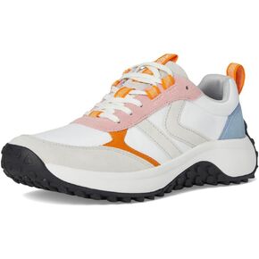 KEEN Women's KS86 Comfortable Durable Retro Style Sneakers, Zephyr/Orange Pepper, 6