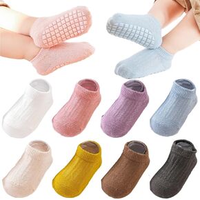 Baby Girls Toddler Non-Skid Socks Unisex Baby Toddler Floor Socks Newborn Infant Anti Slip Socks
