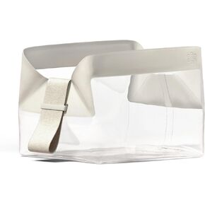 Cadence Parcel - Clear Dopp Kit with Magnetic Closure - Durable and Leak-Resistant Travel Toiletry Kit - TSA-Compliant and Modular Design - Small Hygiene Bag for Travel Essentials - 1 Qt