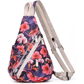 KL928 Canvas Sling Bag - Small Crossbody Backpack Shoulder Casual Daypack Rucksack for Men Women