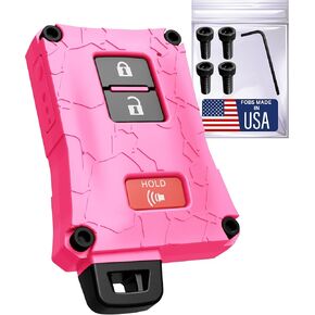 Tacoma Accessories Key Fob Case Cover Upgrade- for Toyota Tacoma 16-23 3rd Gen - Tundra and 4Runner 20-21 3rd Gen Accessories - Fits Keyless Remote Check Fitment USA Made (Quicksand, Black Screws)