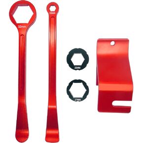 10mm/0.39''13mm/0.51''22mm/0.87''27mm/1.06''32mm/1.26''Tire Iron Lever Tool Spoon Motorcycle Tire Change Kit Wrench Set Bead Buddy Kit Tire Repair Tool for Bike EXC SX XC EXCF Dirt Pit Bike (Black) in Kuwait