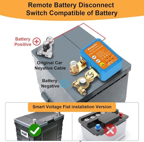Kill Switch，Kill Switch For Car，Car Kill Switch，Battery Disconnect Switch、Remote Battery Disconnect Switch12V 240A，Automatic Cut/Shut Off Switch For Auto、 ATV、RV、Truck、Yachts、 Boat （Side Installation） in Saudi Arabia