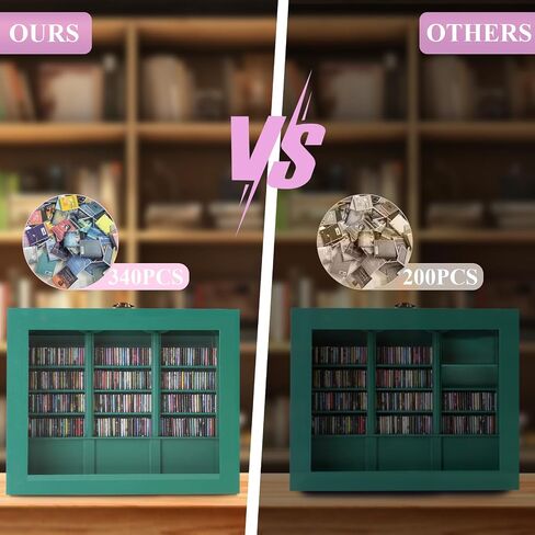 Anti Anxiety Bookshelf for Adults Contains 300 Not Repeated Mini Brands Books with Book Spinal, Mini Library Shake Away Your Anxiety Miniature Bookshelf for Book Lover, Home Decor Aesthetic in Saudi Arabia