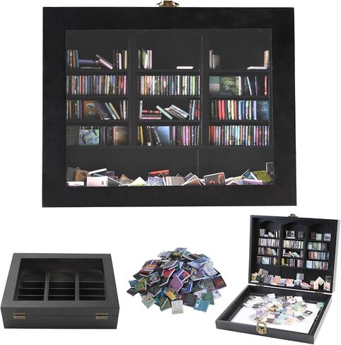 Anti Anxiety Bookshelf for Adults Contains 300 Not Repeated Mini Brands Books with Book Spinal, Mini Library Shake Away Your Anxiety Miniature Bookshelf for Book Lover, Home Decor Aesthetic in Saudi Arabia