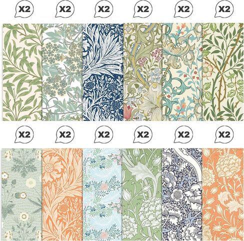 24 Sheets 12'' × 12'' Easter Design Scrapbook Paper Bunny Chicken Easter Egg Floral Patterned Double-Sided Spring Decorative Craft Paper Folded Flat for Card Making Photo Album DIY Craft in Kuwait
