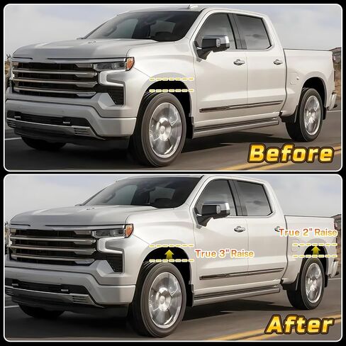 مجموعات رفع المستوى 3 بوصات لـ F150 2004-2022، مجموعات رفع التسوية الأمامية 3 بوصة المتوافقة مع Expedition 03-18، Mark LT 2005-2008، فاصل دعامة من الألومنيوم يرفع الشاحنة 3 بوصة (عبوة من 2) in Kuwait