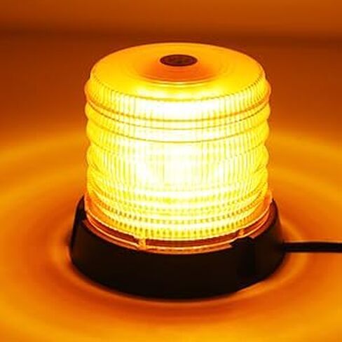 Led Beacon Lights 12V-24V Amber Strobe Warning Light, 48 LED Rooftop Safety Flashing Emergency Lights with Magnetic for Cars Trucks Vehicle in Saudi Arabia