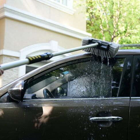 رأس فرشاة غسيل السيارات CARCAREZ مقاس 10 بوصات مع شعيرات ناعمة لتنظيف الغسيل الخارجي للسيارات RV والشاحنات والقوارب، أصفر in Saudi Arabia