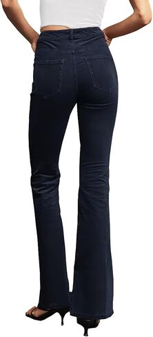 Hybrid & Company Super Comfy Stretch Women 5 Pockets Corduroy Boot Cut Pants in Kuwait