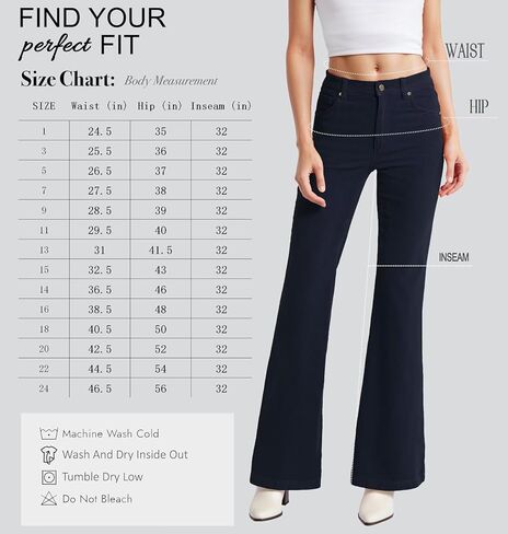 Hybrid & Company Super Comfy Stretch Women 5 Pockets Corduroy Boot Cut Pants in Kuwait