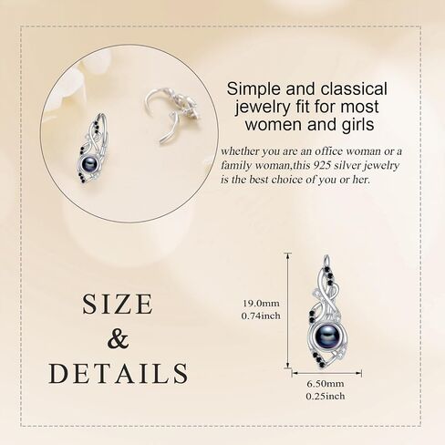 Celtic Moonstone/Turquoise Earrings for Women Sterling Silver Leverback Dangle Earrings Moonstone Hoop Earrings Celtic Earrings Irish Jewelry Gifts for Girls in Saudi Arabia