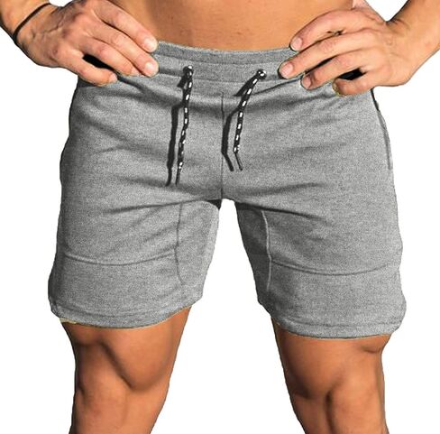 COOFANDY Men's Gym Workout Shorts Athletic Training Shorts Fitted Weightlifting Bodybuilding Shorts with Zipper Pockets in Saudi Arabia
