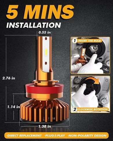 Auxbeam 9005 9006 Fog Light, 20000lm HB3 HB4 Powersports Light, High Brightness for UTV ATV Offroad Vehicles, Plug and Play in Saudi Arabia