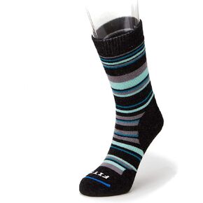 FITS Men's Medium Hiker (Striped) Crew Socks Light Grey M in Kuwait