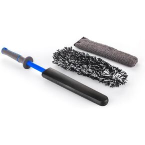 Detail Factory Wheel Brush Kit with Interchangeable Microfiber Covers | Ultra-Soft Cleaning, Washing and Detailing Wheels, Tires Rims in Kuwait