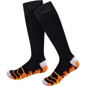 Heated Socks, Heated Socks for Men Women, 5000mAh Rechargeable Electric Heated Socks Up to 8 Hours, Washable Winter Heated Socks for Outdoor Work Skiing Hunting Cycling Fishing Camping