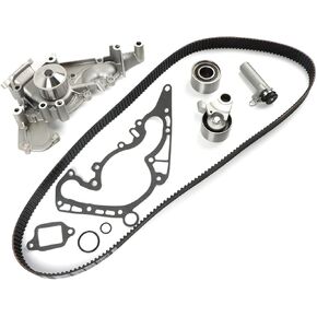 Engine Timing Belt Kit Water Pump 3.0L Fit for Camry 1994-2001 Avalon 95-04 Sienna 98-03 Solara 99-03 for ES300 94-01 RX300 99-03 1MZFE TBK257 w/Gasket, Bearing, Tensioner