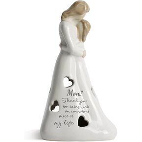 New Parents Gifts Sculpture Mom and Baby Figurines Porcelain Figurines Collectibles Home Decor Pregnancy Gifts for First Time Moms Congratulations Pregnancy Gifts Pregnant Mother Statue