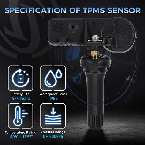 Sorghum Tire Pressure Monitoring System - Pre-programmed TPMS Sensors 4 PCS 315MHz Compatible with 2013-2022 Toyota Camry Prius Corolla RAV4 Lexus ES GS LS GX Replace# PMV-C010 42607-30060 42607-52020 in Saudi Arabia