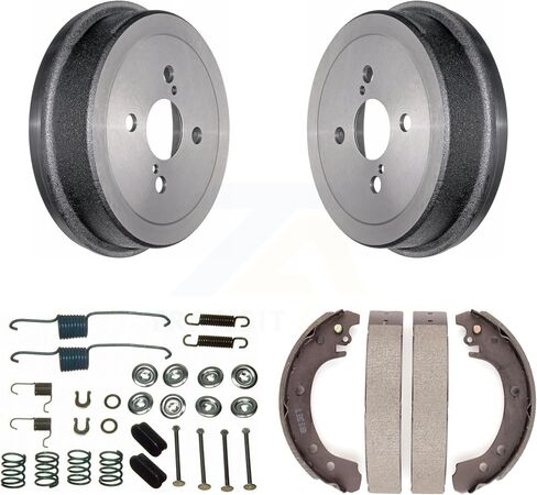 Transit Auto - Rear Brake Drum Shoes And Spring Kit For 2000-2008 Ford Focus Wheel Bearing Includes K8N-100548 in Saudi Arabia