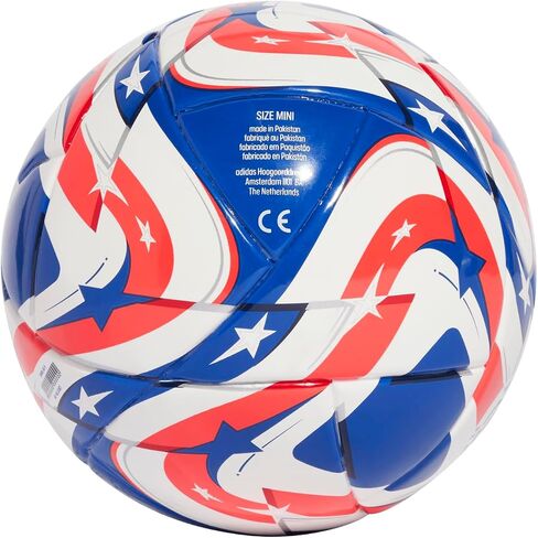 adidas Unisex-Adult Argentina Mini Soccer Ball, White/Pantone/Lucid Blue/Gold Metallic, 1 in Saudi Arabia
