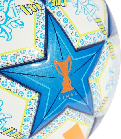 adidas Unisex-Adult Argentina Mini Soccer Ball, White/Pantone/Lucid Blue/Gold Metallic, 1 in Saudi Arabia