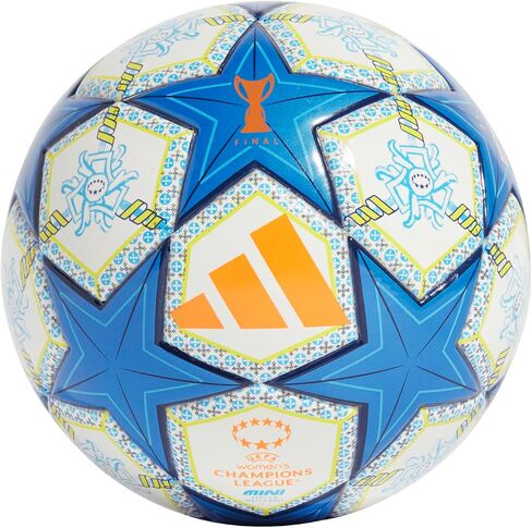 adidas Unisex-Adult Argentina Mini Soccer Ball, White/Pantone/Lucid Blue/Gold Metallic, 1 in Saudi Arabia