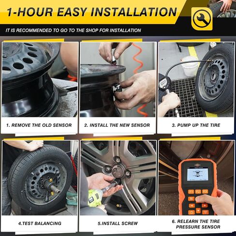 TPMS Sensors, 433 MHZ Tire Pressure Monitor System Replacment Sensor for 2020-2024 Chevy Silverado GMC Sierra Cadillac Buick Pontiac for OE Part # 13533166, 13542523 4pcs in Saudi Arabia