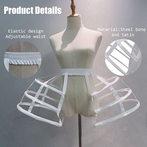 Petticoat Women Victorian Bustle Cages Hoop Skirt Cage Skirt for Women in Saudi Arabia