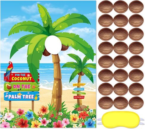Hawaiian Luau Party Game Pin The Sunglasses on The Pineapple Party Game Hawaii Tropical Party Supplies with 24 Pcs Sunglasses Sticker for Boy Girl Hawaiian Summer Beach Birthday Tiki Party in Saudi Arabia