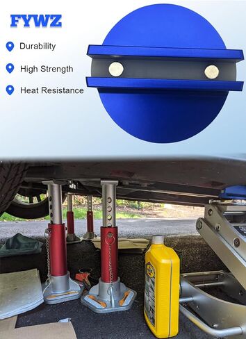 وسادة جاك مغناطيسية عالمية، قرص رفع مغناطيسي محفور من الألومنيوم برتقالي كبير مشقوق عالمي وسادة جاك مغناطيسية محول إطار لحام للإطار الفرعي لمقبس أرضية السيارة (برتقالي-1 حزمة) in Saudi Arabia