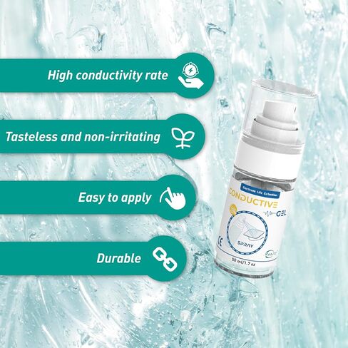 Conductive Gel for TENS Unit Pads, Adhesive Gel, Electrode Gel Extend The Life and Increase Adhesion of Electrodes for Your TENS/EMS Units, Muscle Stimulator (100 ML/3.3 OZ x 2) in Saudi Arabia