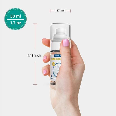 Conductive Gel for TENS Unit Pads, Adhesive Gel, Electrode Gel Extend The Life and Increase Adhesion of Electrodes for Your TENS/EMS Units, Muscle Stimulator (100 ML/3.3 OZ x 2) in Saudi Arabia